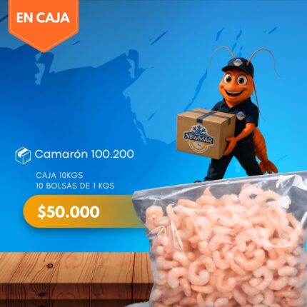 Camarón 100.200 Caja 10 kilos Newmar