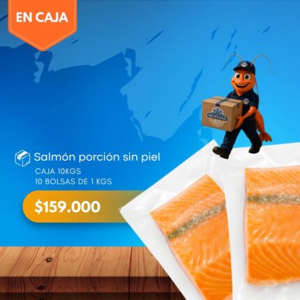 Salmón porcion sin piel