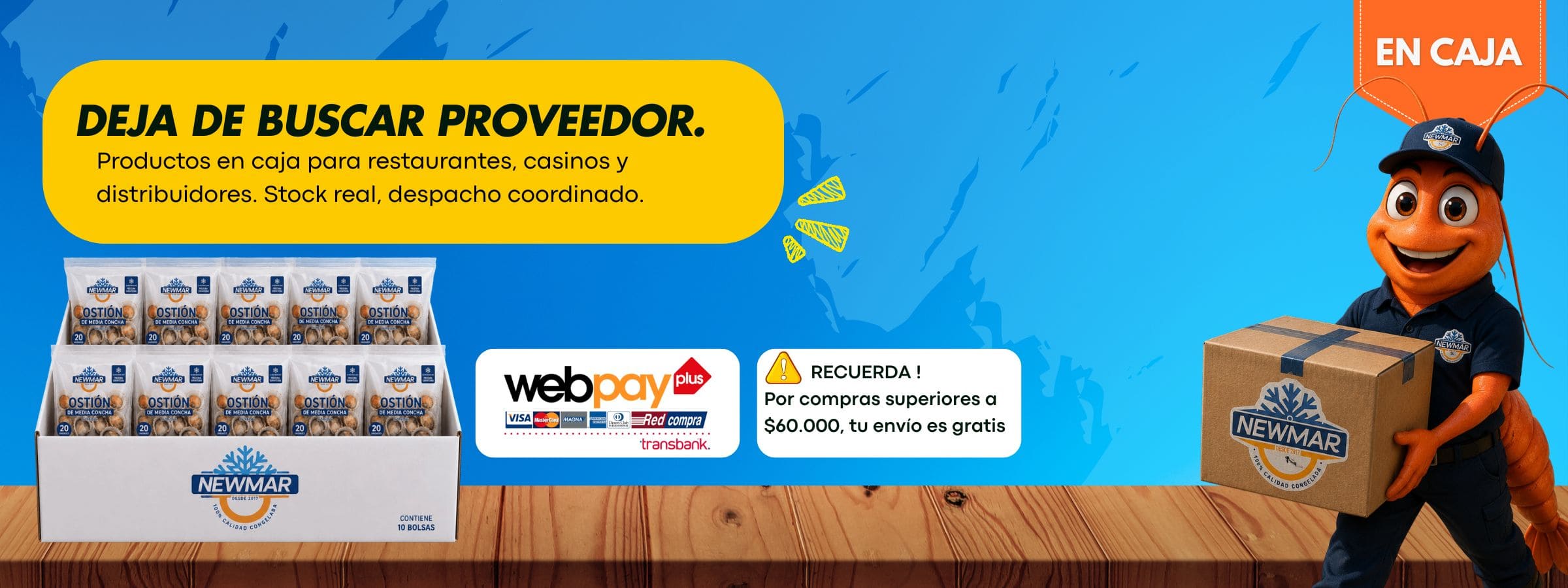 Cajas para mayoristas Newmar