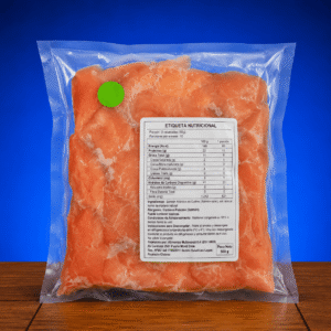 RECORTE DE SALMÓN AHUMADO EN FRÍO 500 GRS | NEWMAR