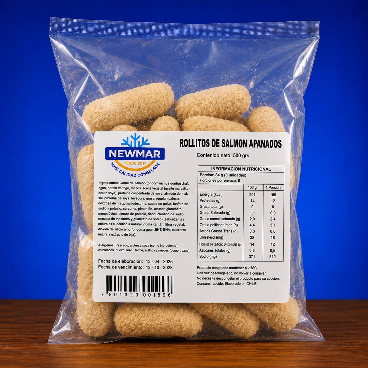 ROLLITOS DE SALMÓN APANADOS CONGELADOS 500 GRS | NEWMAR ROLLITOS DE SALMÓN APANADOS CONGELADOS 500 GRS | NEWMAR