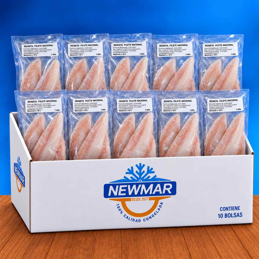 REINETA FILETE NACIONAL SIN PIEL Y SIN ESPINAS CAJA 10 KG | NEWMAR REINETA FILETE NACIONAL SIN PIEL Y SIN ESPINAS CAJA 10 KG | NEWMAR